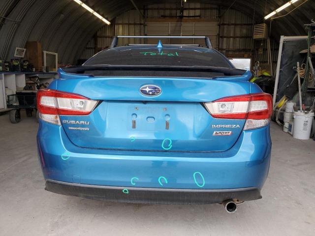 4S3GKAM67J3609891 - 2018 SUBARU IMPREZA SPORT BLUE photo 6