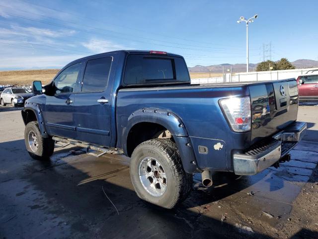 1N6AA07B46N557169 - 2006 NISSAN TITAN XE BLUE photo 2