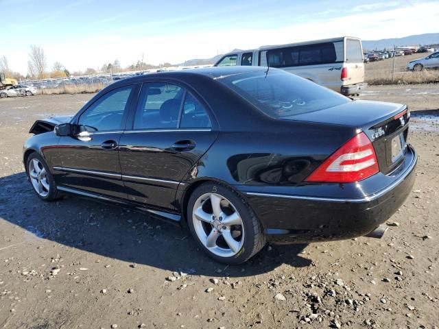 WDBRF40J35F683238 - 2005 MERCEDES-BENZ C 230K SPORT SEDAN BLACK photo 2