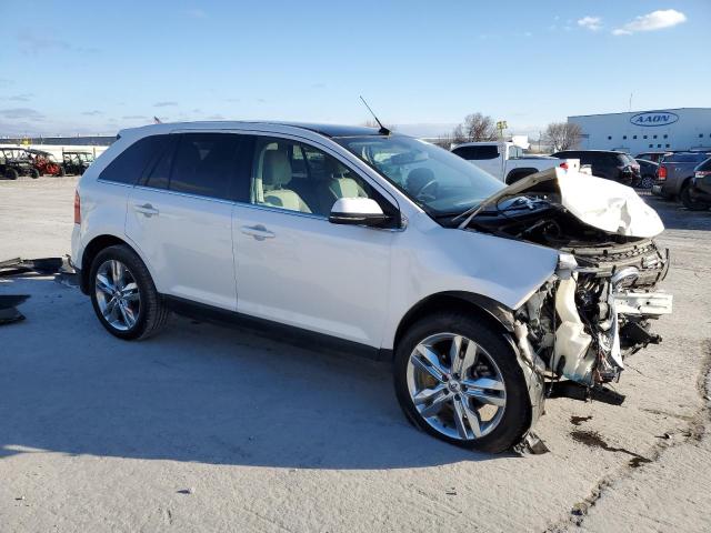 2FMDK3KCXEBB21446 - 2014 FORD EDGE LIMIT WHITE photo 4