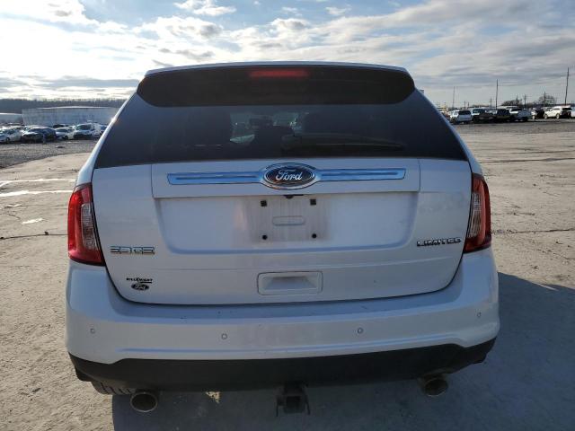 2FMDK3KCXEBB21446 - 2014 FORD EDGE LIMIT WHITE photo 6