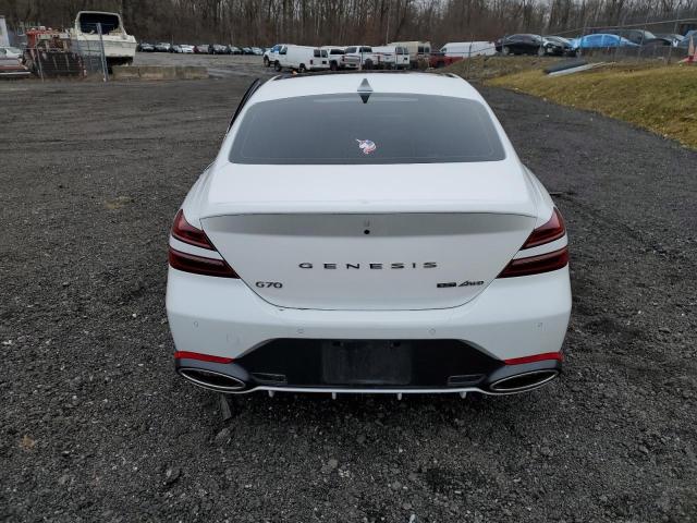 KMTG54TE8NU090921 - 2022 GENESIS G70 BASE WHITE photo 6