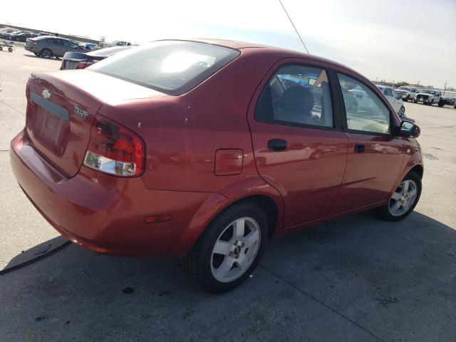 KL1TG56676B650420 - 2006 CHEVROLET AVEO LT RED photo 3