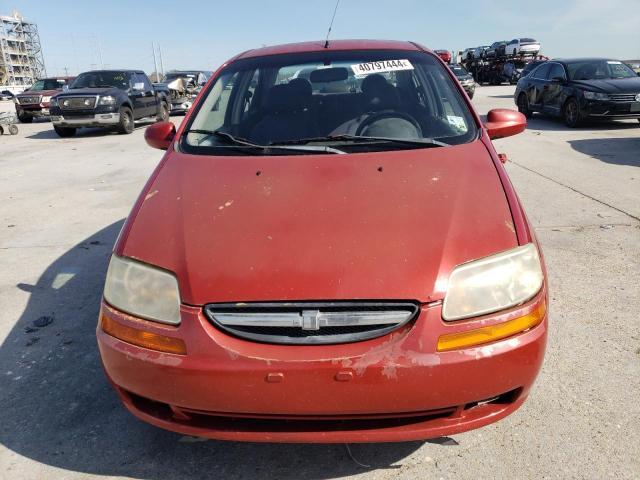 KL1TG56676B650420 - 2006 CHEVROLET AVEO LT RED photo 5