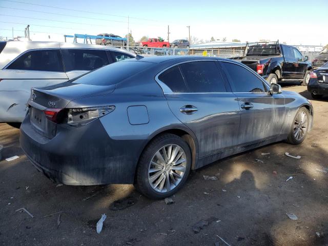 JN1EV7AR9JM444987 - 2018 INFINITI Q50 LUXE GRAY photo 3