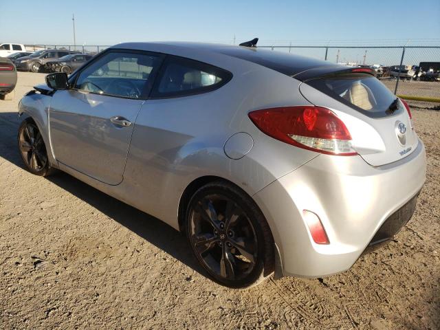 KMHTC6AD6GU281678 - 2016 HYUNDAI VELOSTER SILVER photo 2