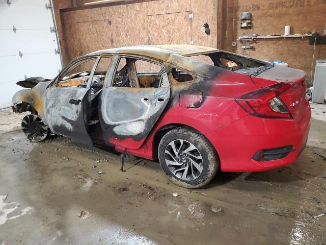 2HGFC2F73HH504729 - 2017 HONDA CIVIC EX RED photo 2