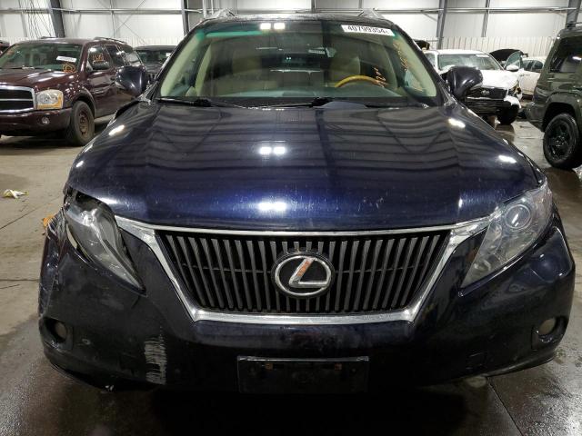 2T2BK1BA0AC034845 - 2010 LEXUS RX 350 BLUE photo 5