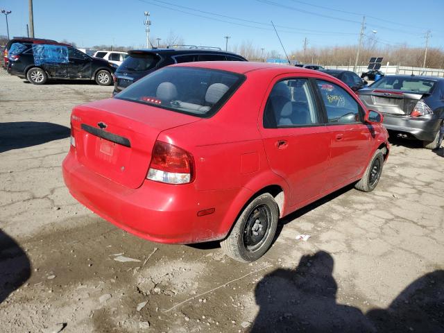 KL1TD56646B662016 - 2006 CHEVROLET AVEO BASE RED photo 3