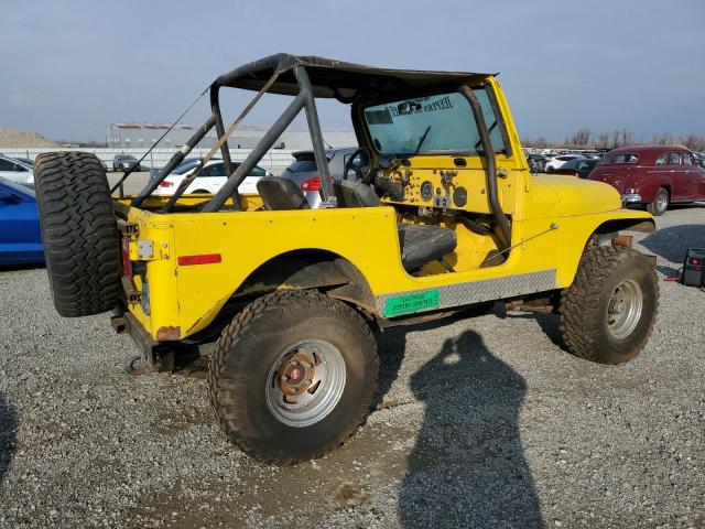 J6A93EH081822 - 1977 JEEP CJ-7 YELLOW photo 3