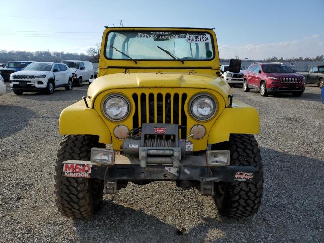 J6A93EH081822 - 1977 JEEP CJ-7 YELLOW photo 5