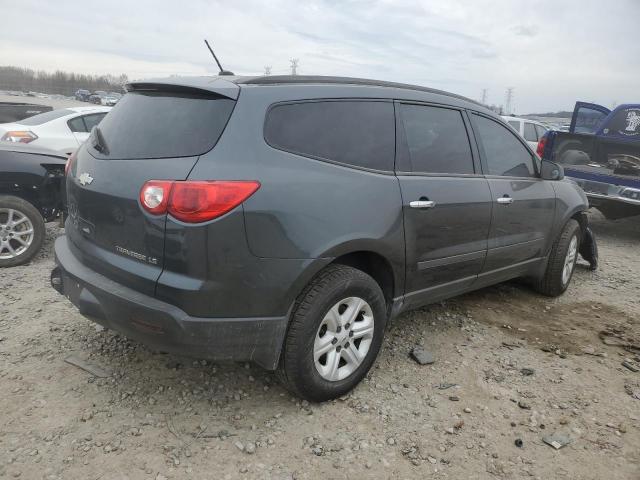 1GNKREED8BJ217226 - 2011 CHEVROLET TRAVERSE LS GRAY photo 3