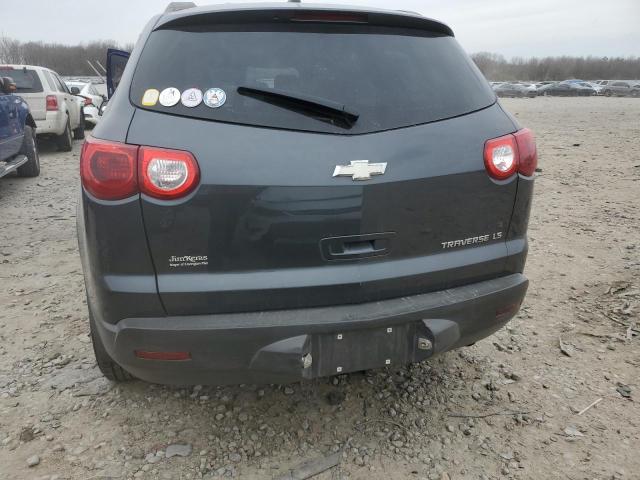 1GNKREED8BJ217226 - 2011 CHEVROLET TRAVERSE LS GRAY photo 6