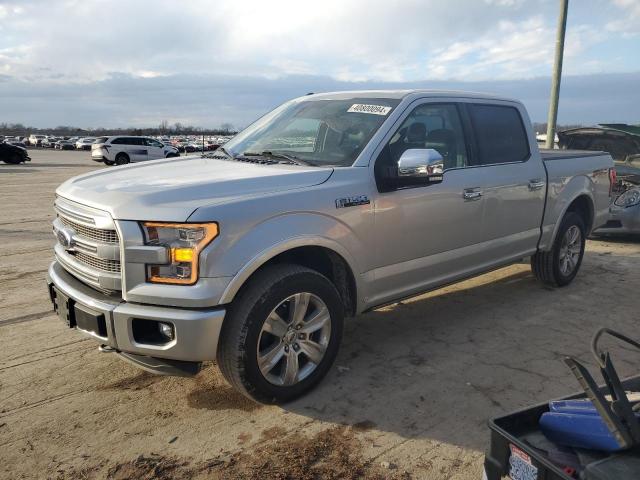 1FTEW1EF4GFC26542 - 2016 FORD F150 SUPERCREW SILVER photo 1