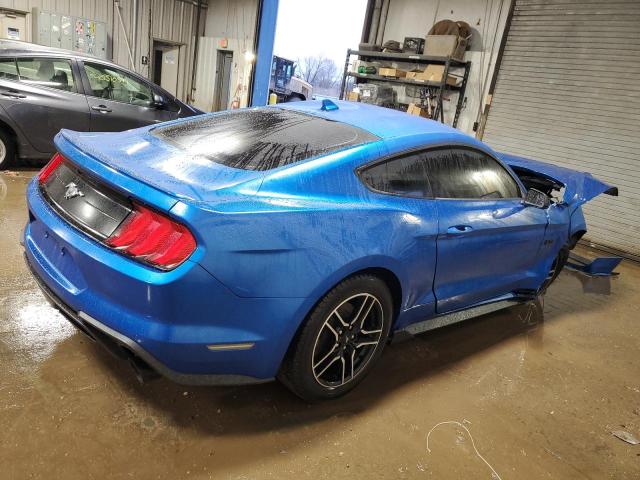 1FA6P8TH1L5172833 - 2020 FORD MUSTANG BLUE photo 3