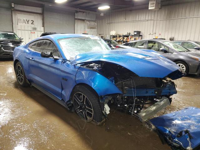 1FA6P8TH1L5172833 - 2020 FORD MUSTANG BLUE photo 4