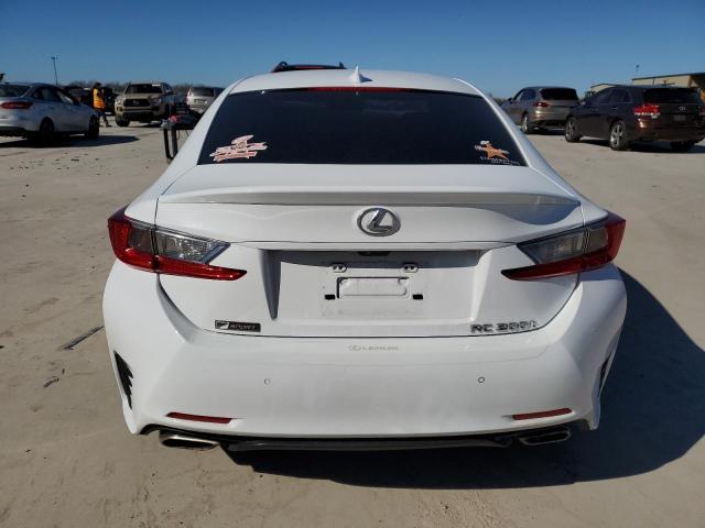 JTHHA5BC4G5004147 - 2016 LEXUS RC 200T WHITE photo 6