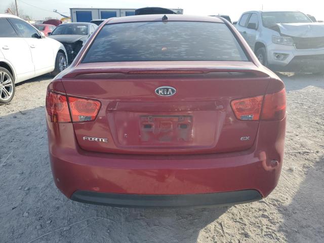 KNAFU4A23D5664952 - 2013 KIA FORTE EX RED photo 6