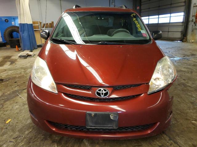 5TDZK23C09S225578 - 2009 TOYOTA SIENNA CE BURGUNDY photo 5