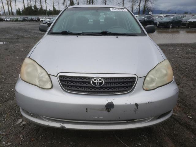 1NXBR32E15Z386352 - 2005 TOYOTA COROLLA CE SILVER photo 5