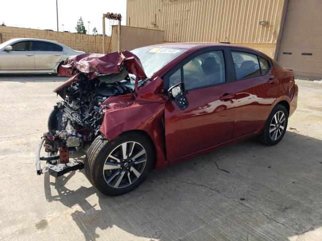 3N1CN8EV3NL826419 - 2022 NISSAN VERSA SV RED photo 1