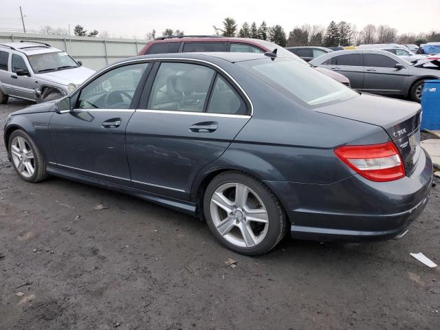 WDDGF5EB1BR133522 - 2011 MERCEDES-BENZ C 300 GRAY photo 2