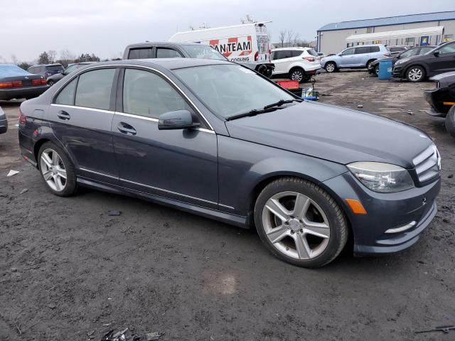 WDDGF5EB1BR133522 - 2011 MERCEDES-BENZ C 300 GRAY photo 4