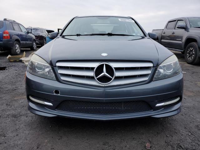 WDDGF5EB1BR133522 - 2011 MERCEDES-BENZ C 300 GRAY photo 5