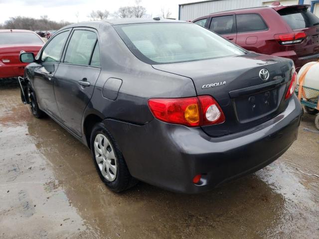 JTDBL40EX9J006950 - 2009 TOYOTA COROLLA BASE GRAY photo 2