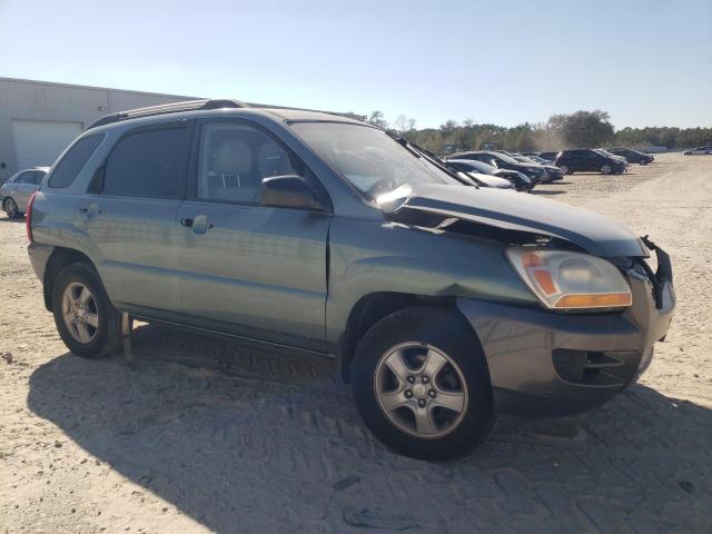 KNDJF724477415514 - 2007 KIA SPORTAGE LX GREEN photo 4