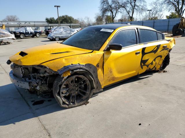 2C3CDXL99NH109746 - 2022 DODGE CHARGER SRT HELLCAT YELLOW photo 1