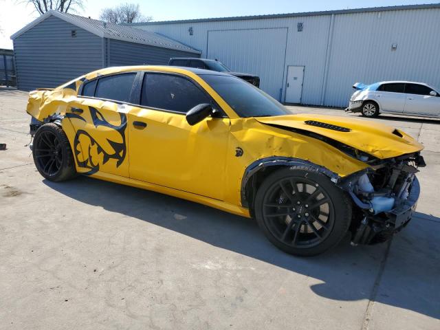 2C3CDXL99NH109746 - 2022 DODGE CHARGER SRT HELLCAT YELLOW photo 4