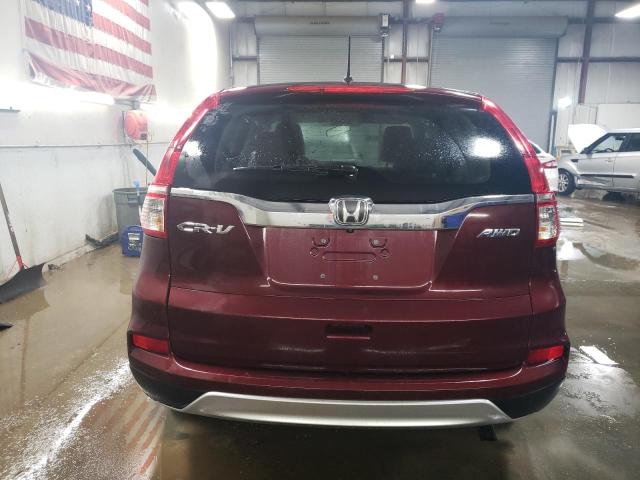 5J6RM4H56GL079146 - 2016 HONDA CR-V EX BURGUNDY photo 6