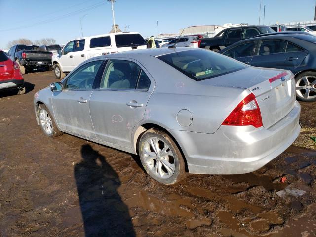 3FAHP0HA1CR434563 - 2012 FORD FUSION SE SILVER photo 2