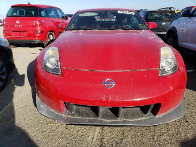 JN1BZ34E97M552916 - 2007 NISSAN 350Z COUPE RED photo 5