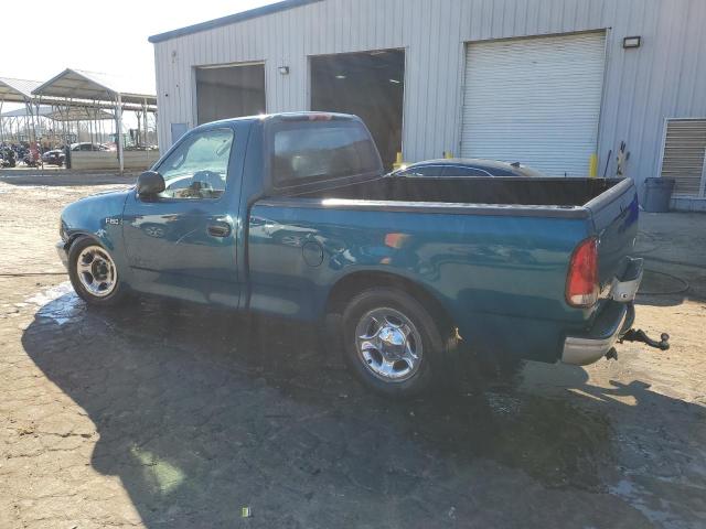 3FTZF1729YMA38046 - 2000 FORD F150 TEAL photo 2