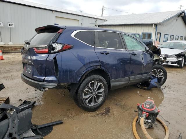 5J6RW1H86LA014077 - 2020 HONDA CR-V EXL BLUE photo 3