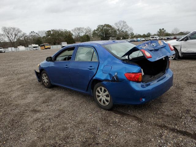 1NXBU40E09Z027250 - 2009 TOYOTA COROLLA BASE BLUE photo 2