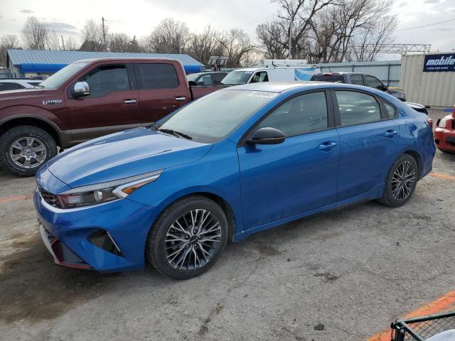 3KPF54AD3NE458103 - 2022 KIA FORTE GT LINE BLUE photo 1