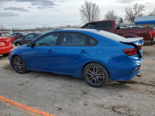 3KPF54AD3NE458103 - 2022 KIA FORTE GT LINE BLUE photo 2