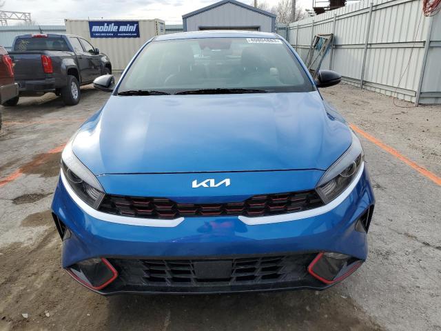 3KPF54AD3NE458103 - 2022 KIA FORTE GT LINE BLUE photo 5