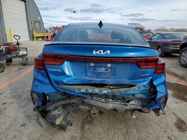 3KPF54AD3NE458103 - 2022 KIA FORTE GT LINE BLUE photo 6