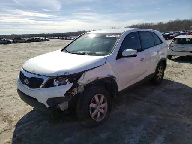 5XYKT3A16BG089790 - 2011 KIA SORENTO BASE WHITE photo 1