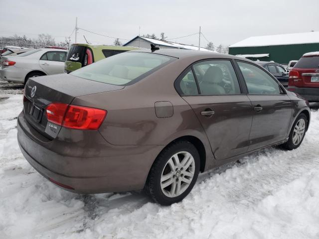 3VWDZ7AJ6BM338068 - 2011 VOLKSWAGEN JETTA SE BROWN photo 3