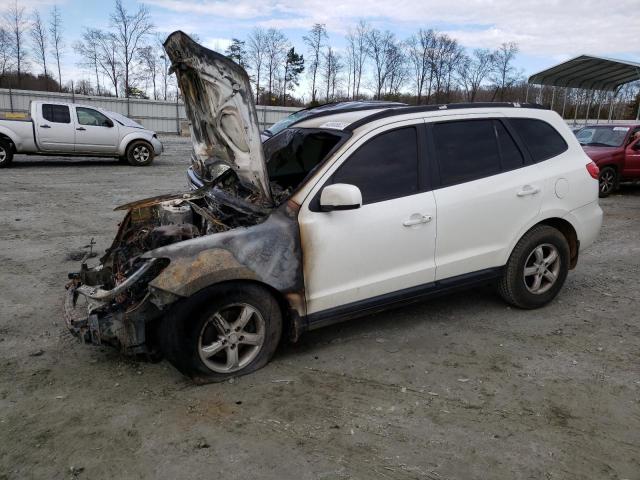 5NMSG13D48H212940 - 2008 HYUNDAI SANTA FE GLS WHITE photo 1