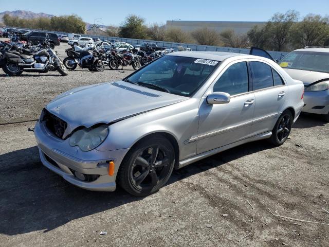 WDBRF40J05F641979 - 2005 MERCEDES-BENZ C 230K SPORT SEDAN SILVER photo 1