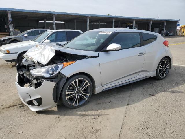 KMHTC6AE0HU314006 - 2017 HYUNDAI VELOSTER TURBO SILVER photo 1