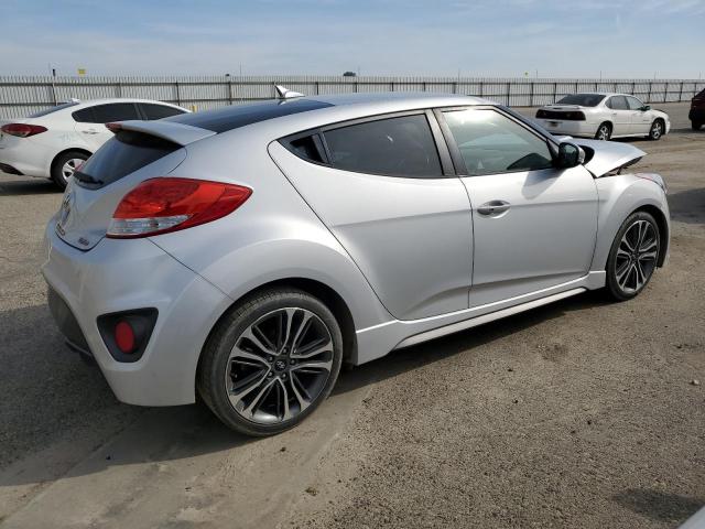 KMHTC6AE0HU314006 - 2017 HYUNDAI VELOSTER TURBO SILVER photo 3