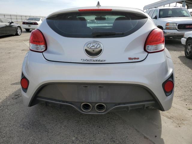 KMHTC6AE0HU314006 - 2017 HYUNDAI VELOSTER TURBO SILVER photo 6