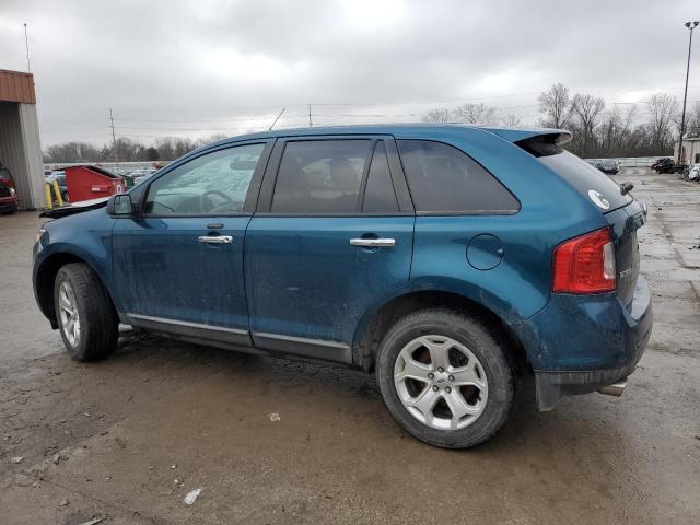 2FMDK3JC6BBA96090 - 2011 FORD EDGE SEL BLUE photo 2